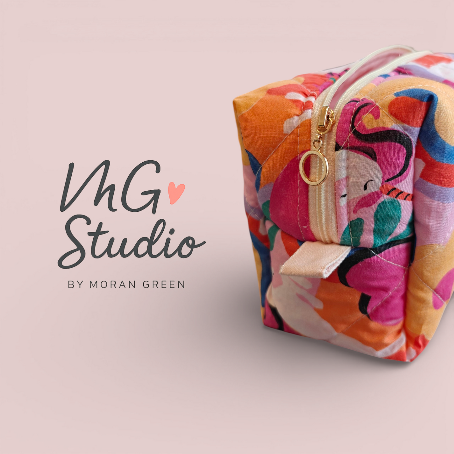 Quilted Makeup Bag - Unicorn