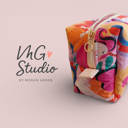 Quilted Makeup Bag - Unicorn