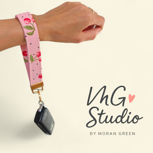 Wristlet Keychain - Cherries
