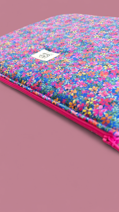 Laptop Sleeve | Multiple Sizes Available - Indigo Pinky Floral