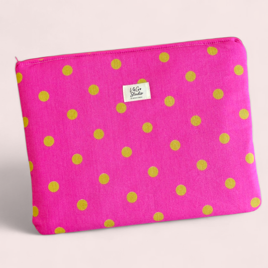Laptop Sleeve | Multiple Sizes - Hop Pink Polka Dot