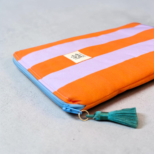 iPad Sleeve | 11-inch - Orange Purple Fat Stripes