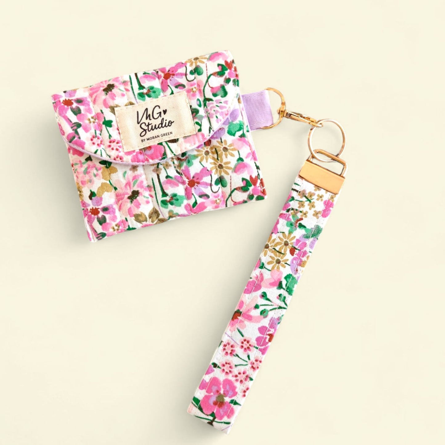 Earbud Pouch - Pinky Floral