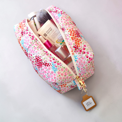 Quilted Makeup Bag - Blossom