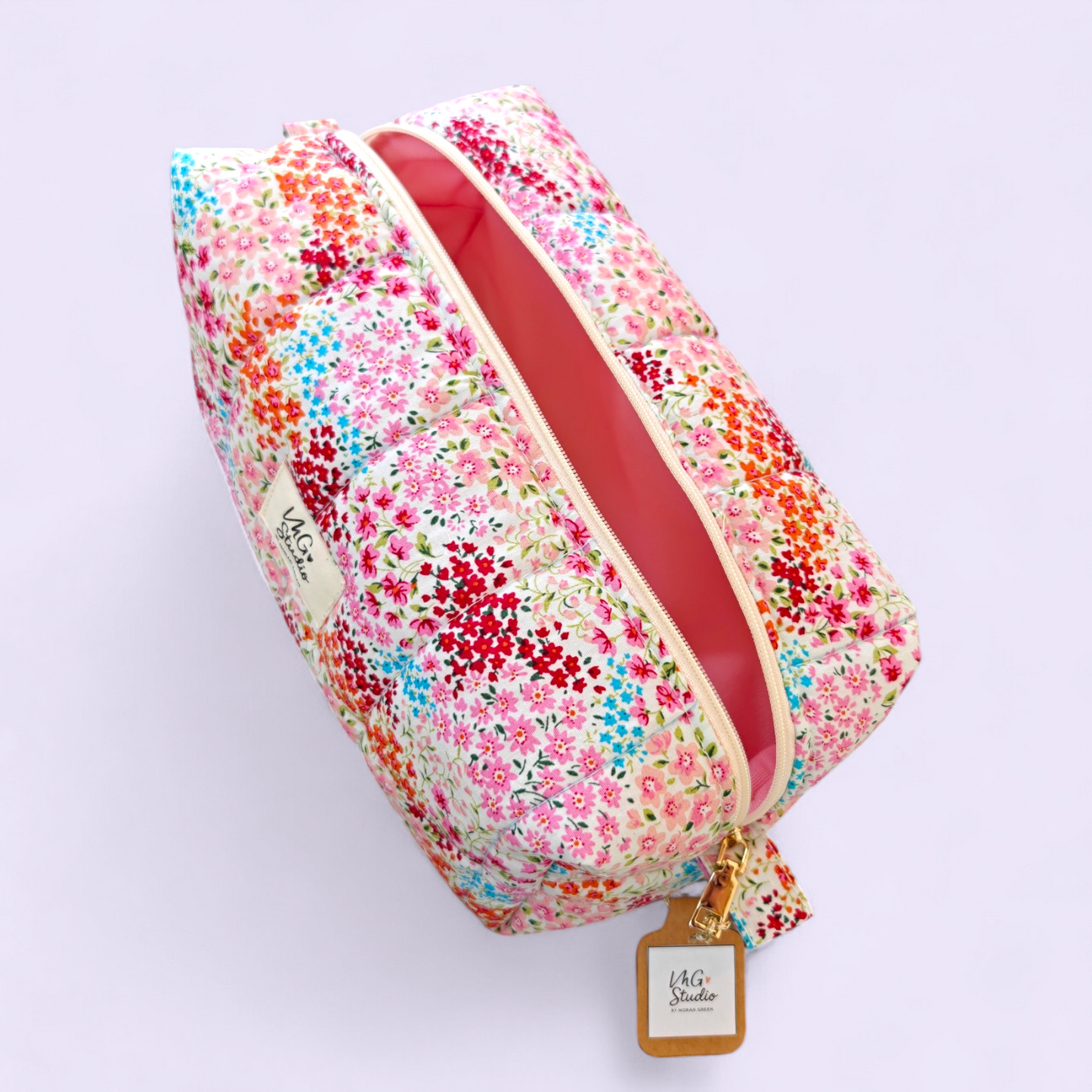Quilted Makeup Bag - Blossom
