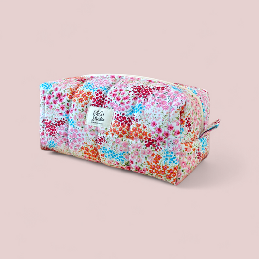Quilted Makeup Bag - Blossom